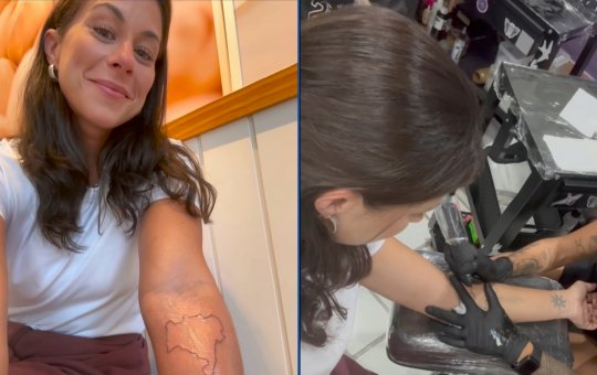 Jéssica Senra aparece na internet com nova tatuagem e surpreende a web