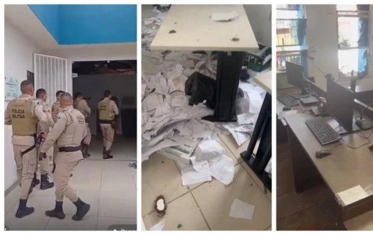 Homem em surto psicótico invade fórum de Itacaré armado com facão