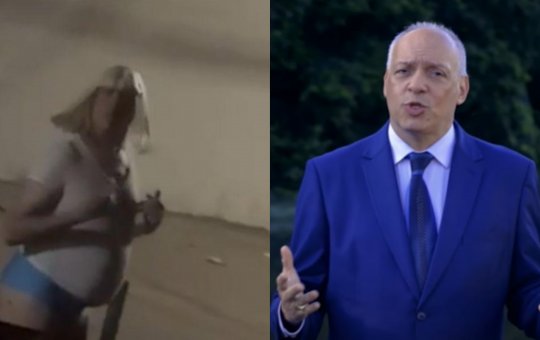 Pastor é flagrado usando calcinha e peruca em vídeo e se justifica ao lado da esposa