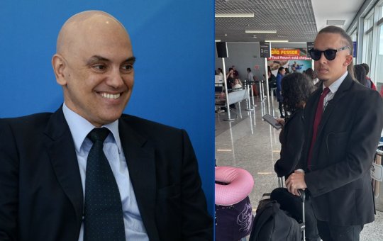 Moraes encontra influenciador conhecido como “Advogado do Xandão” e ironiza postura dos EUA