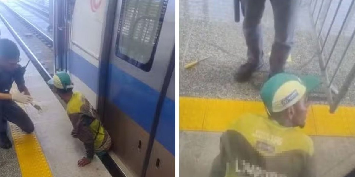 Homem que ficou preso entre metrô e plataforma em Salvador recebeu alta da UTI após quase dois meses