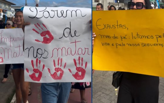 Moradores de Ilhéus protestam pelas três mulheres que foram encontradas mortas