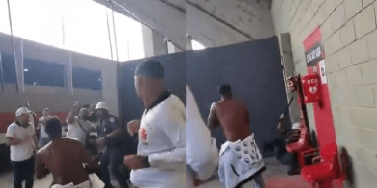 Torcedores do Vasco entram em conflito com PM após jogo contra o Santos