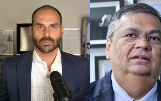 Eduardo Bolsonaro critica decisão de Flávio Dino sobre leis internacionais