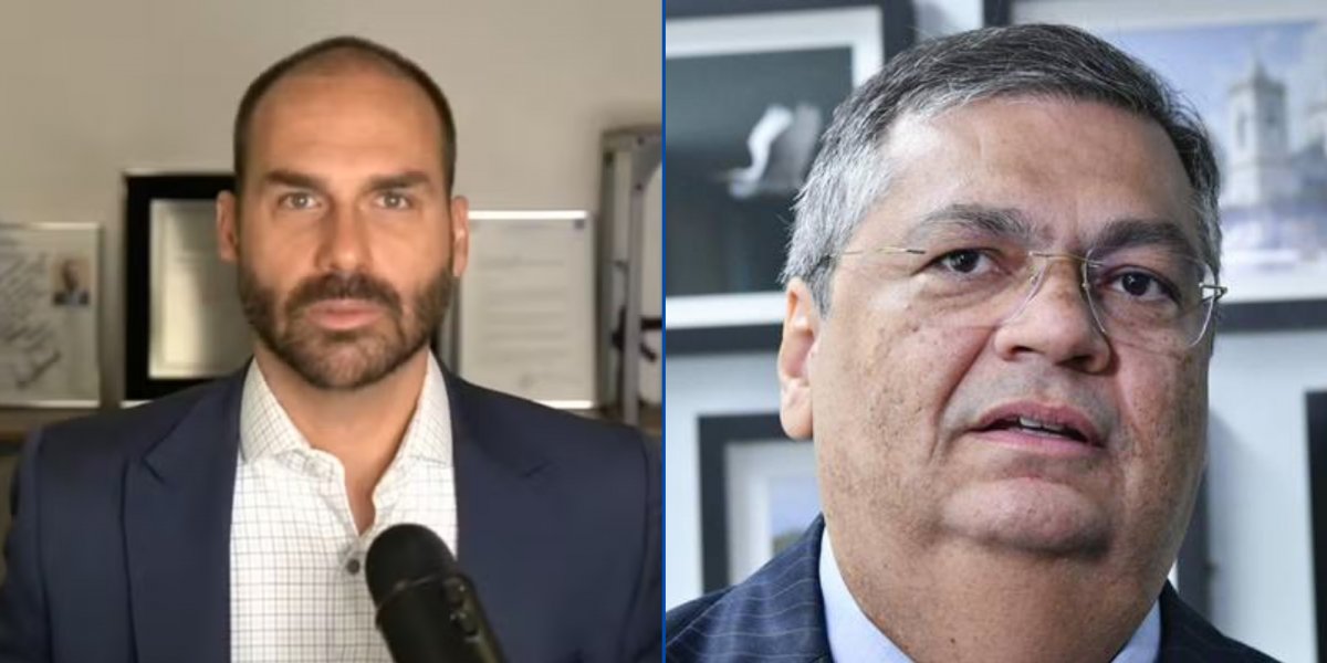 Eduardo Bolsonaro e Flávio Dino