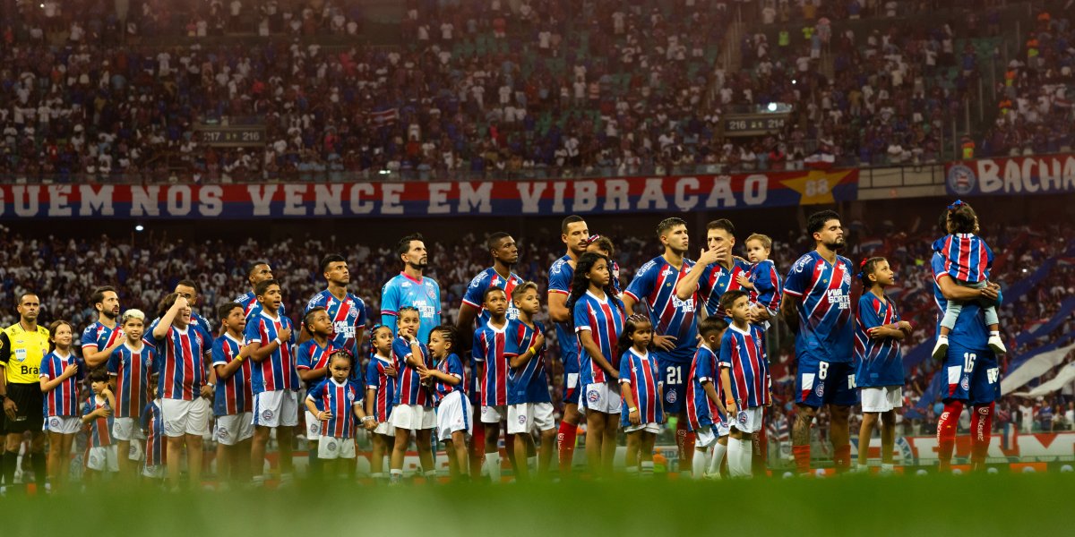 Equipe do Bahia na Fonte Nova