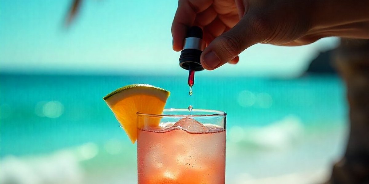 Imagem ilustrativa de uma pessoa "batizando" a bebida