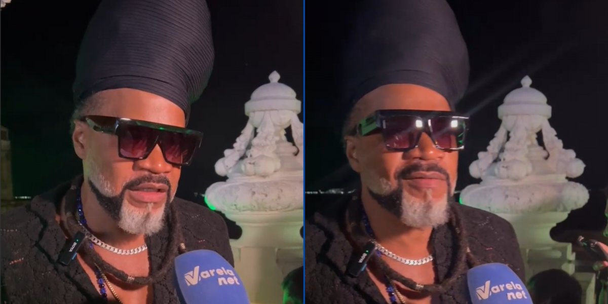 Carlinhos Brown no anúncio oficial do Festival de Verão de 2026