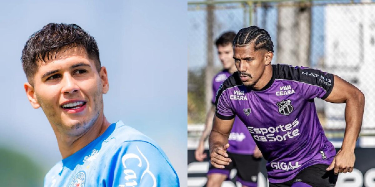 Jogadores do Bahia e Ceará