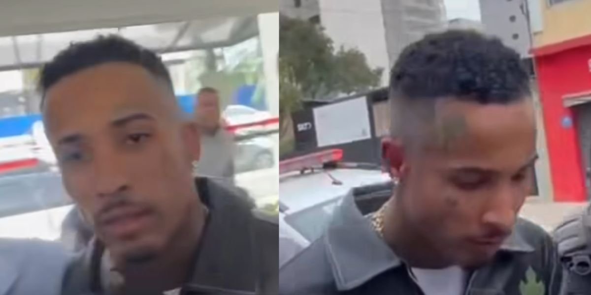 Momento que Gato Preto chegou na delegacia