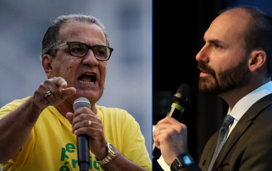 Eduardo Bolsonaro responde os áudios vazados de Silas Malafaia: "Bola para frente"