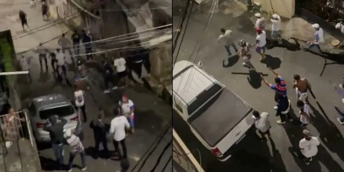 Momentos do ataque da torcida organizada