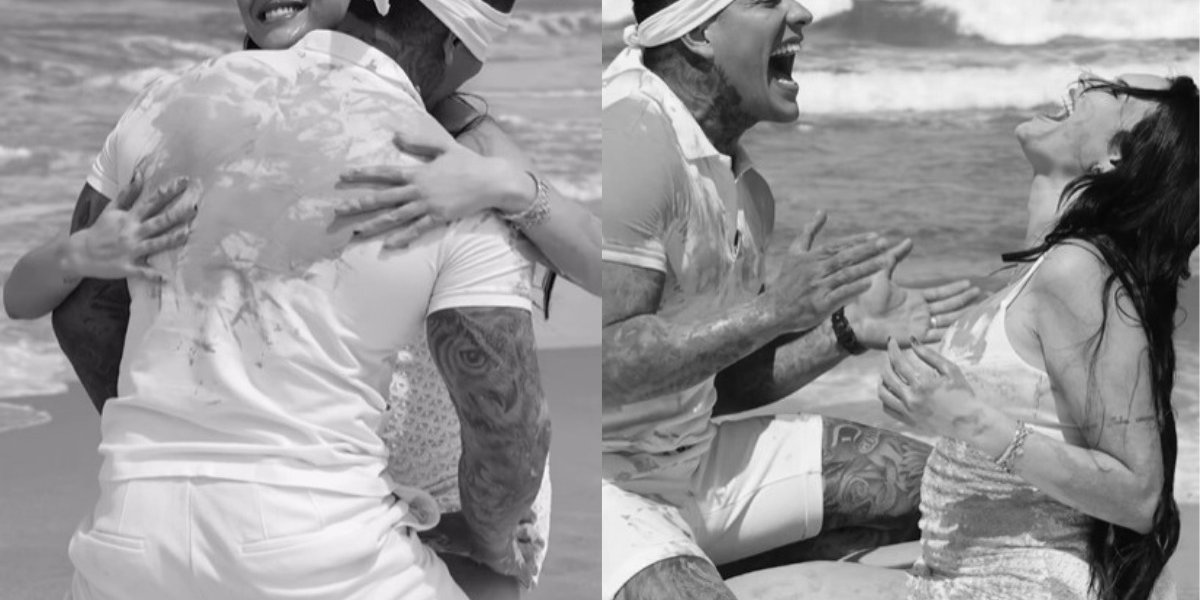 Emily Garcia e Victor Igoh revelam sexo do bebê em anúncio nas redes