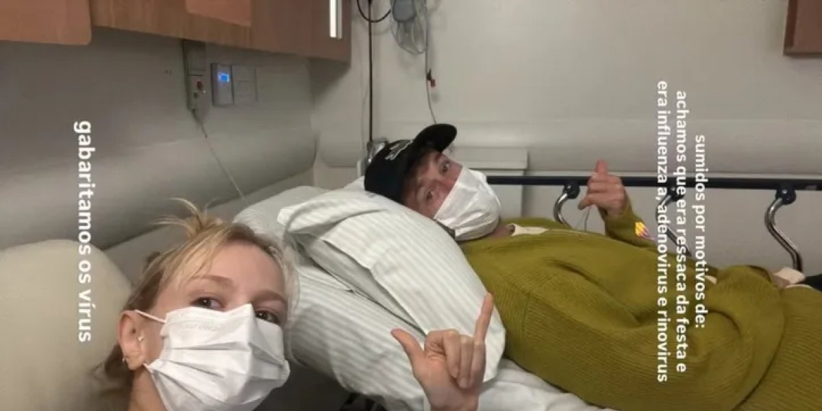 Isa Scherer e o marido, Rodrigo Calazans hospitalizados