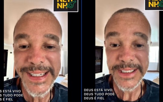 Netinho aparece com novo visual e agradece: 'Olha como Deus é bom'