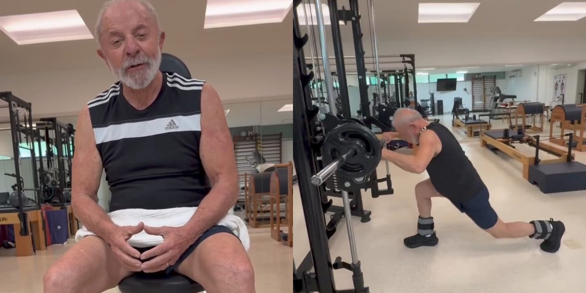 Lula posta vídeo treinando e exibe forma física de atleta