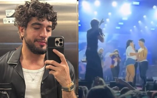 Nattan paga R$ 1 mil para fã beijar mulher e brincadeira acaba em separação