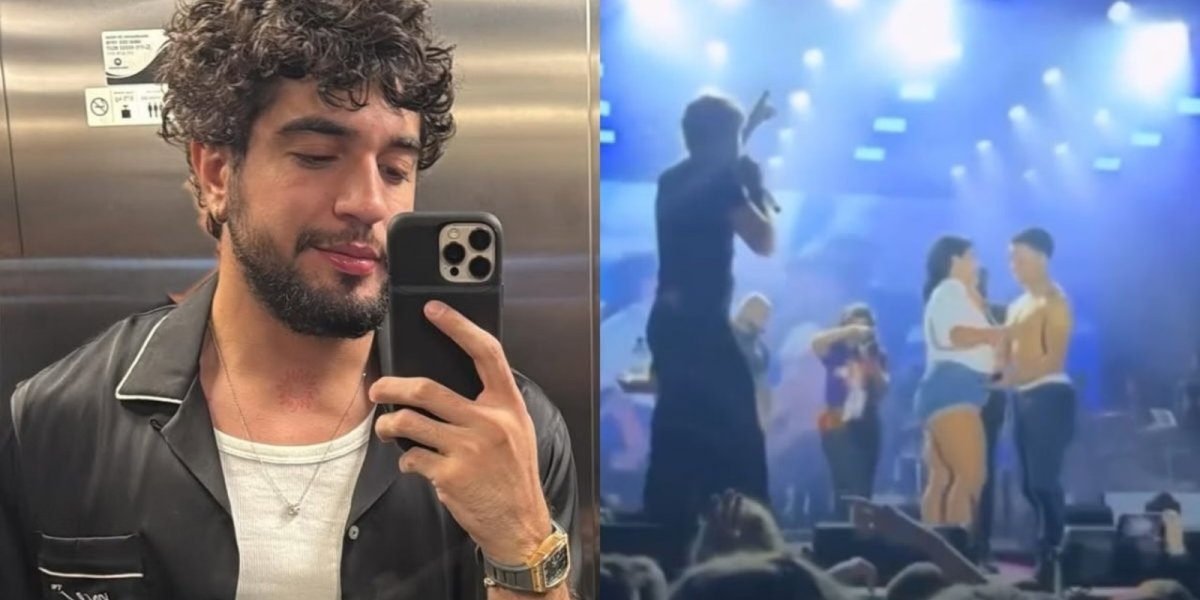Nattan paga R$ 1 mil para fã beijar mulher e brincadeira acaba em separação