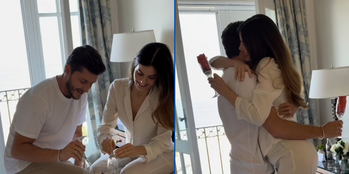 Klebber Toledo e Camila Queiroz anunciam sexo do bebê em comemoração aos 7 anos de casamento