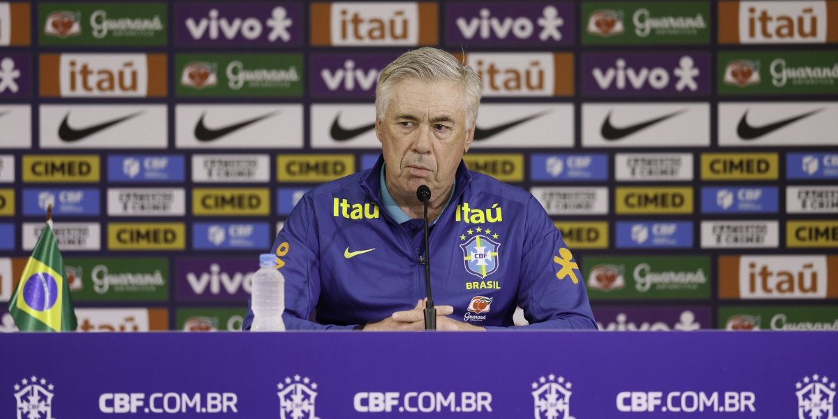 Sem Neymar, Carlo Ancelotti anuncia convocação da seleção brasileira