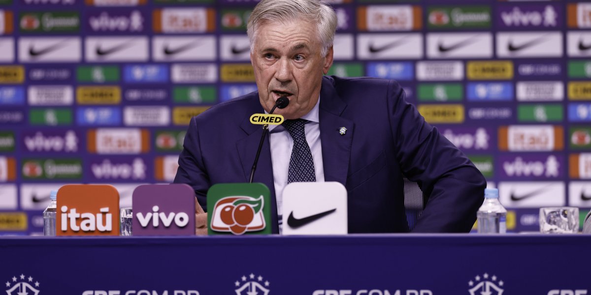 Carlo Ancelotti, técnico da Seleção Brasileira