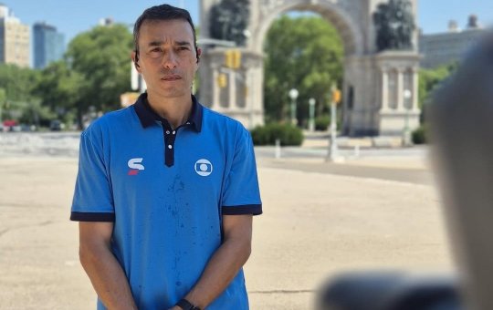 André em gravação