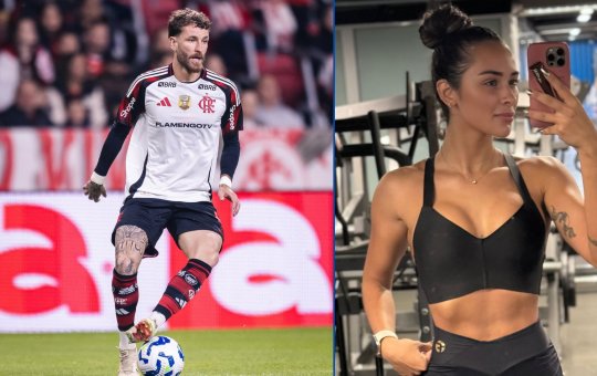 Léo Pereira, zagueiro do Flamengo, pode ser preso por disputa judicial com Tainá Castro, sua ex-esposa