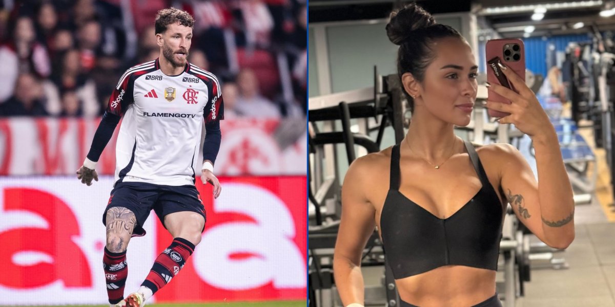 Léo Pereira, jogador do Flamengo, e sua ex-esposa, a influenciadora Tainá Castro