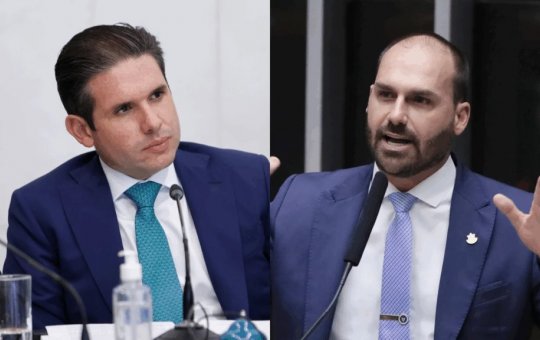 Eduardo Bolsonaro solicita a Motta autorização para atuar como deputado a partir dos EUA