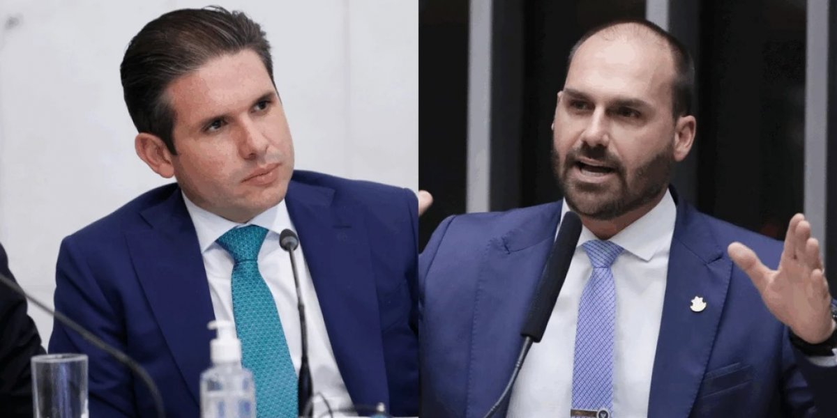 Eduardo Bolsonaro solicita a Motta autorização para atuar como deputado a partir dos EUA