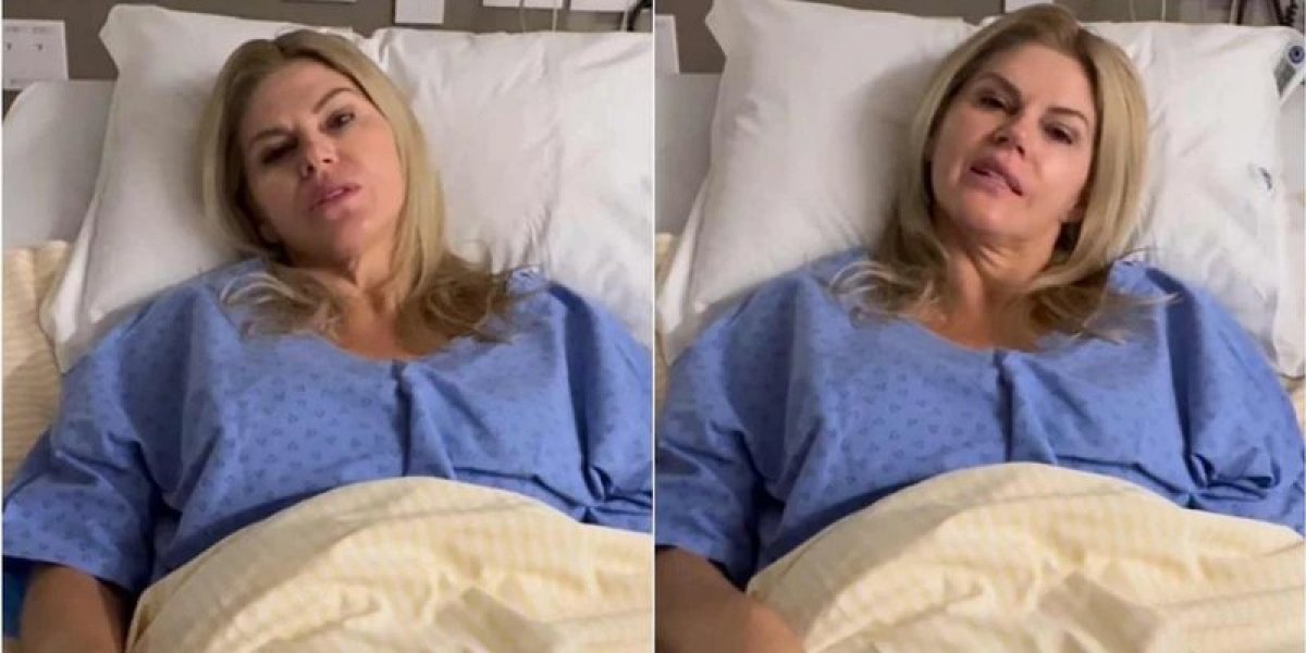 Val Machiori em vídeo falando de sua alta