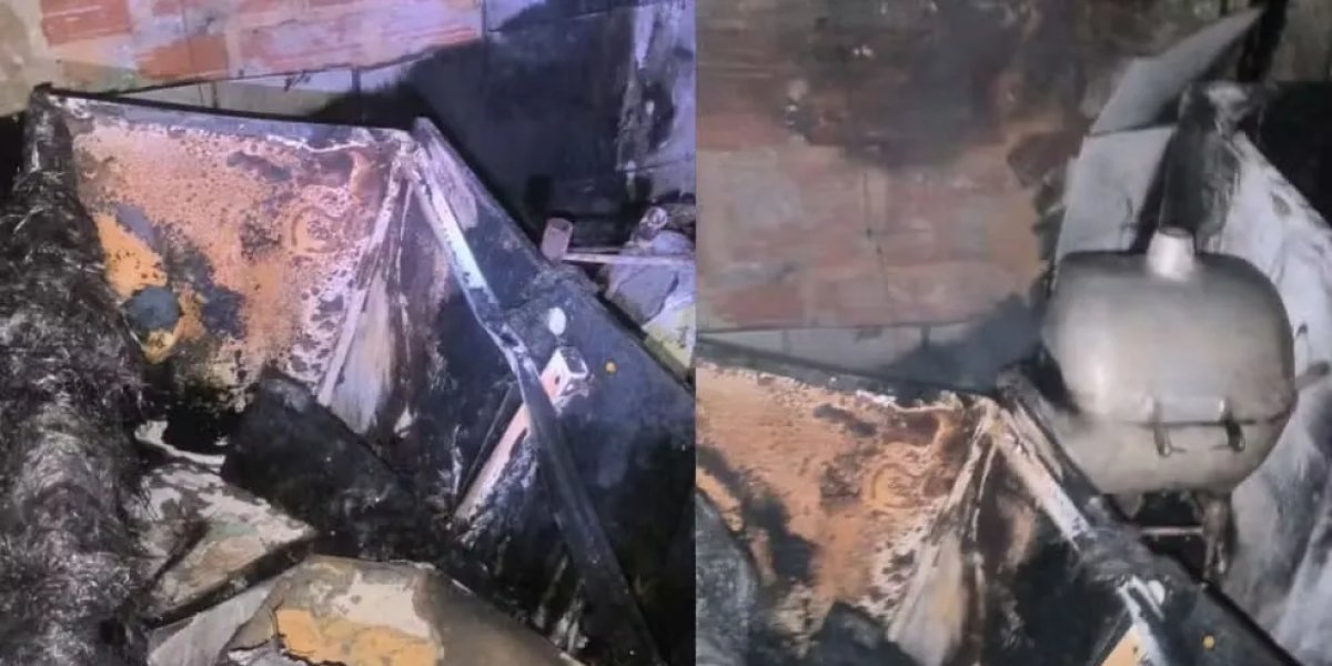 Pai e filho ficam feridos após casa pegar fogo em Pirajá