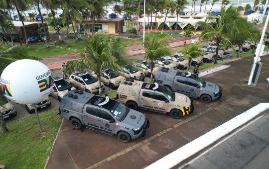 Forças policiais da Bahia recebem 120 novas viaturas