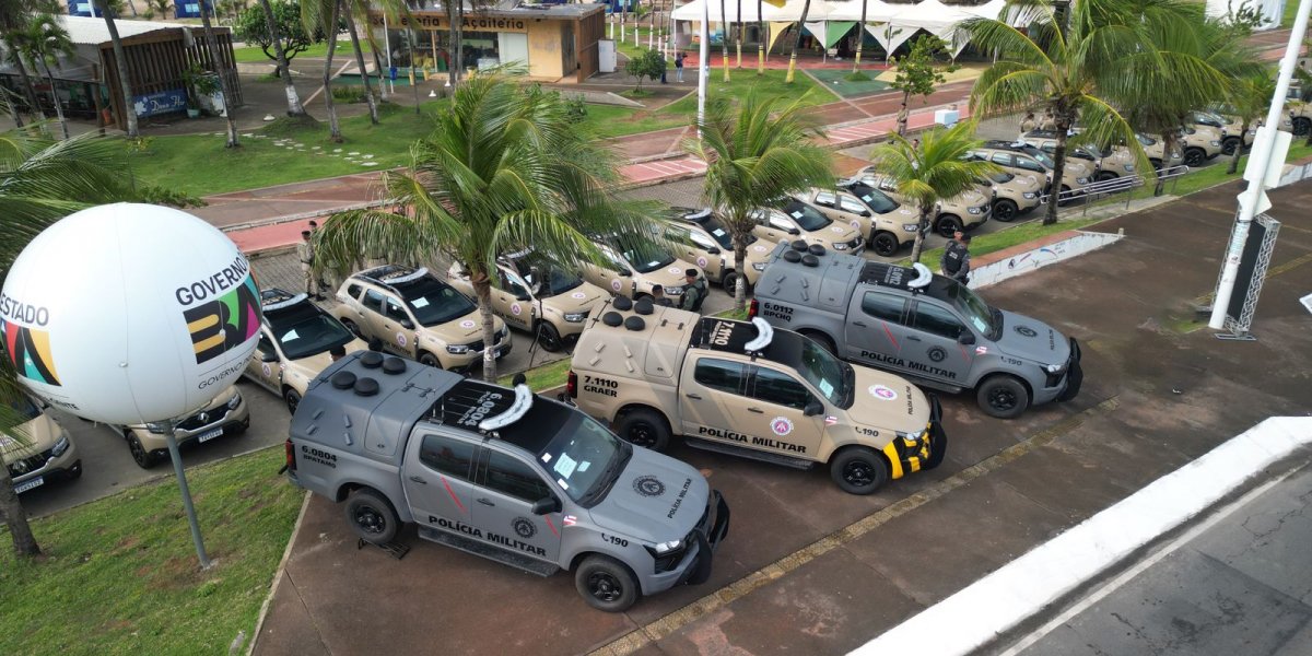 Forças policiais da Bahia recebem 120 novas viaturas