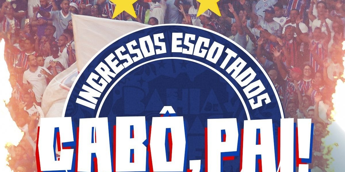 Casa cheia! Torcida do Bahia esgota ingressos para final da Copa do Nordeste diante do Confiança