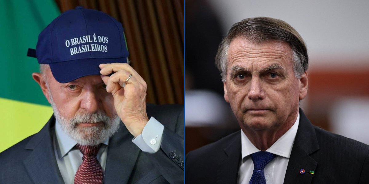Presidente Lula e o ex-presidente Jair Bolsonaro, principais nomes da política brasileira na atualidade