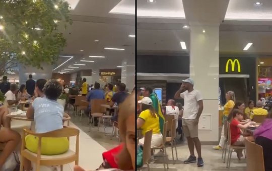 Bolsonaristas são vaiados em shopping após manifestação na Barra