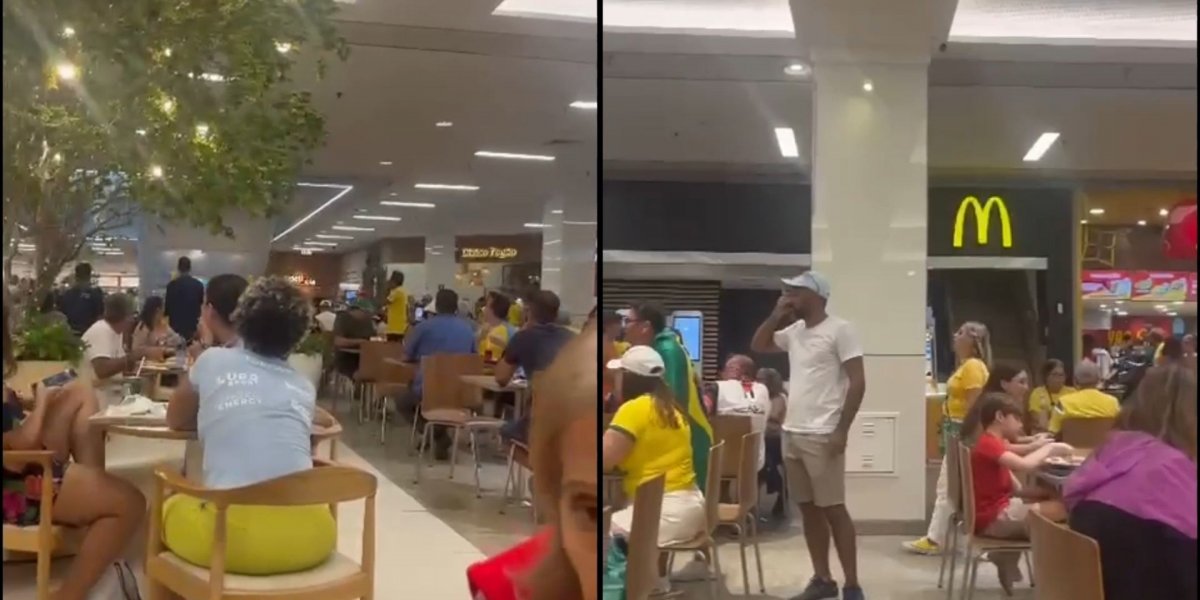Bolsonaristas são vaiados em shopping após manifestação na Barra