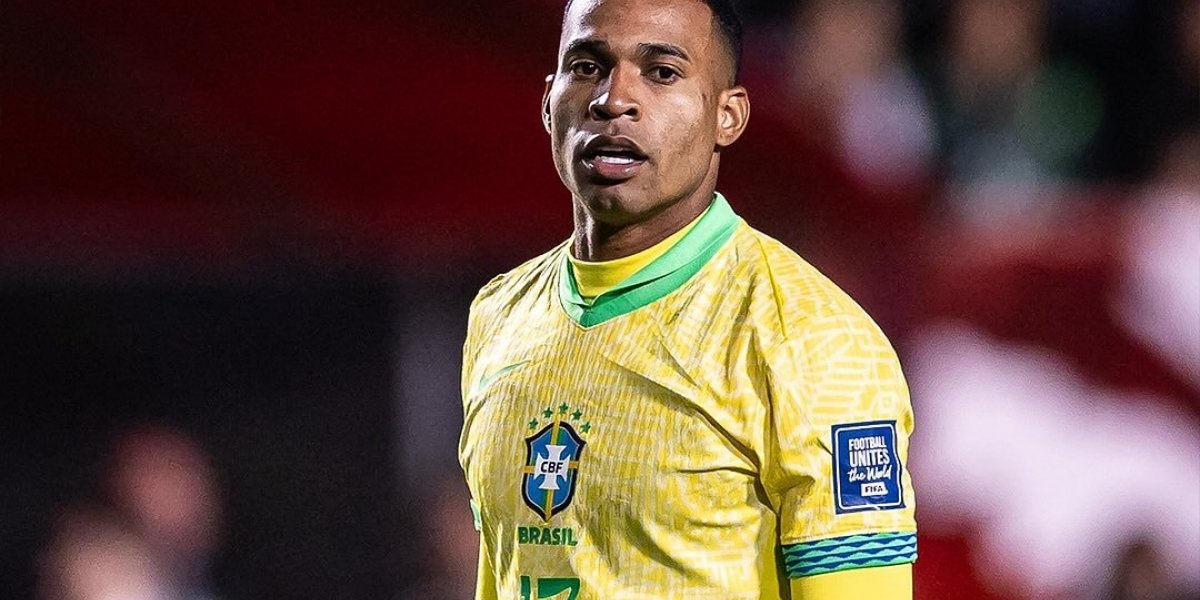 Jean Lucas com a camisa da Seleção Brasileira