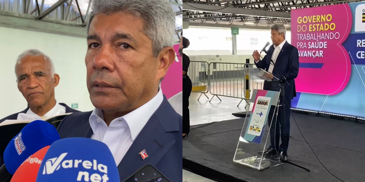 Jerônimo Rodrigues durante coletiva