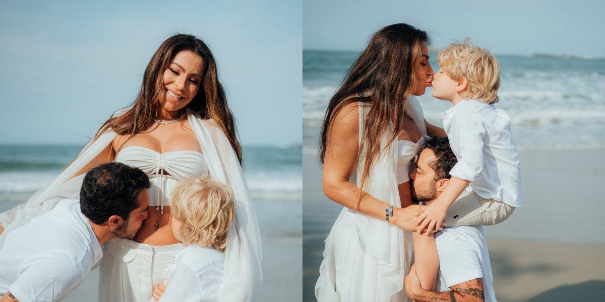 Thammy, Andressa e o filho Bento