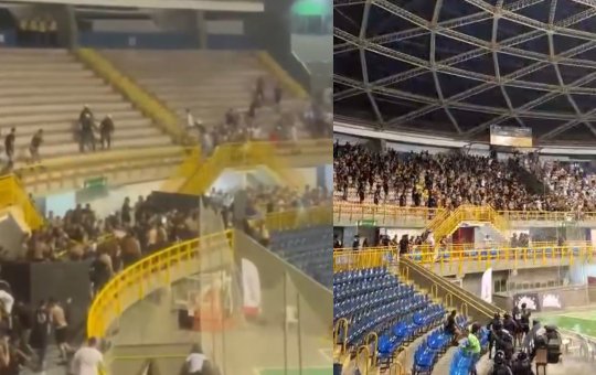 Jogo de futsal entre Ceará e Fortaleza acaba com briga de torcida