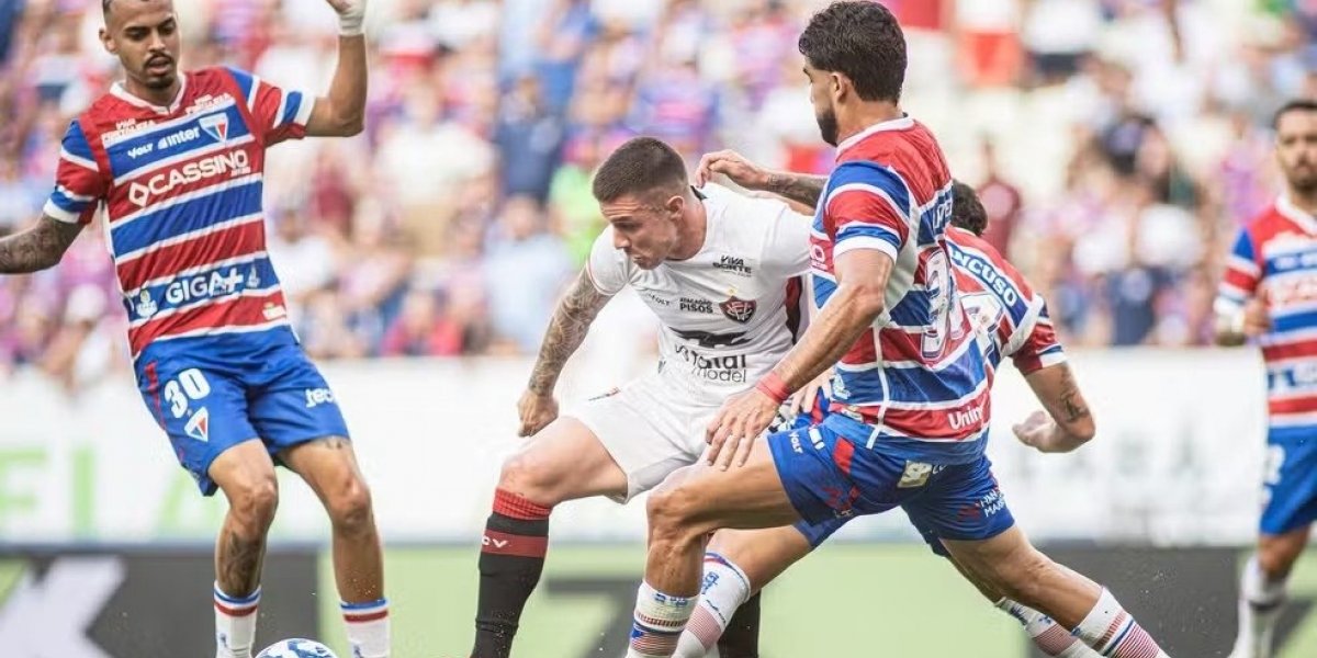 Vitória é derrotado pelo Fortaleza fora de casa e permanece na zona de rebaixamento