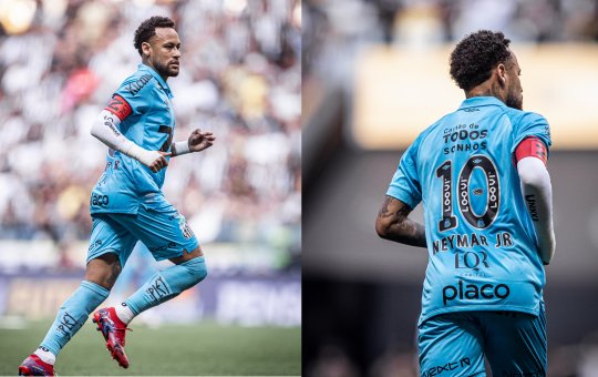 Neymar critica gramado sintético após jogo do Santos: “é uma merd@!”