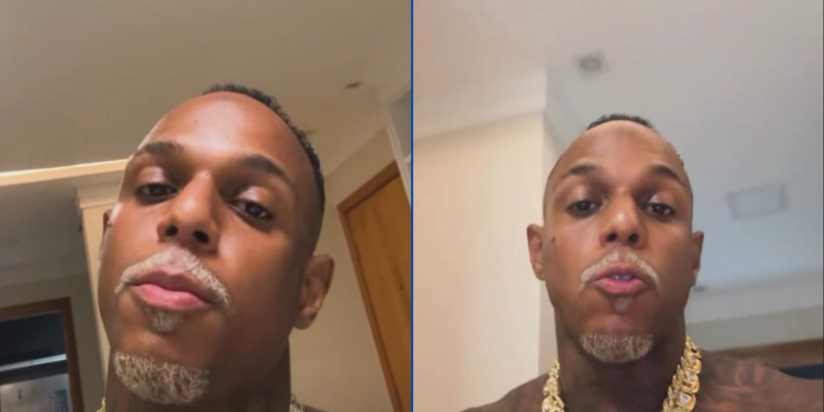 Cantor Oh Polêmico em vídeo compartilhado em suas redes sociais