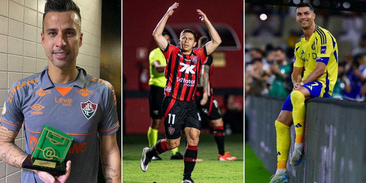 Goleiro Fábio, de 44 anos, Osvaldo de 38 anos e Cristiano Ronaldo, de 40 anos são exemplos de jogadores com longevidade no futebol