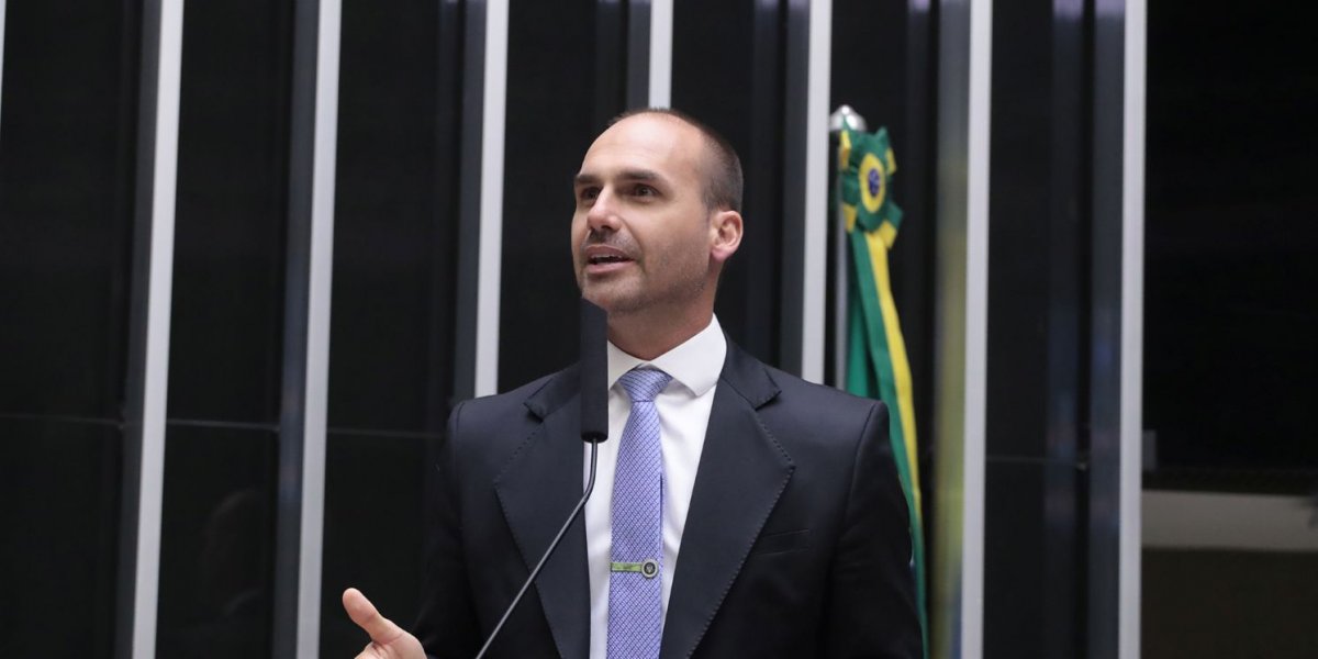 Eduardo Bolsonaro, filho do ex-presidente Jair Bolsonaro e deputado federal