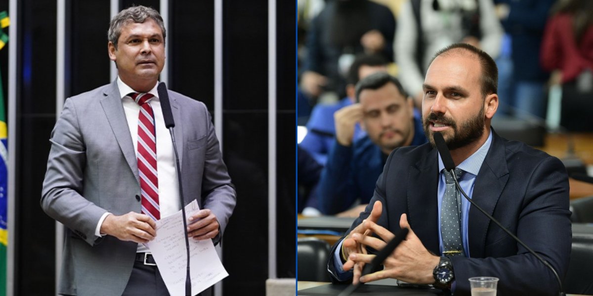 Lindbergh Farias, líder do PT na Câmara, critica Eduardo Bolsonaro