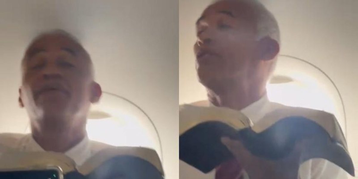 Pastor Isidório descontrai passageiros após momento de tensão em turbulência