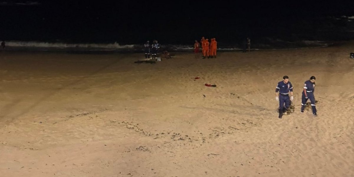 Praia de Santana, onde o homem morreu afogado